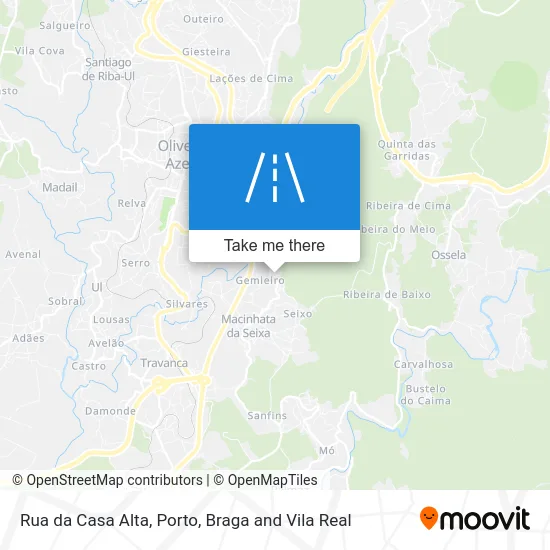 Rua da Casa Alta map
