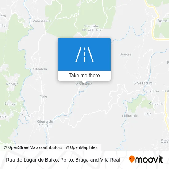 Rua do Lugar de Baixo map
