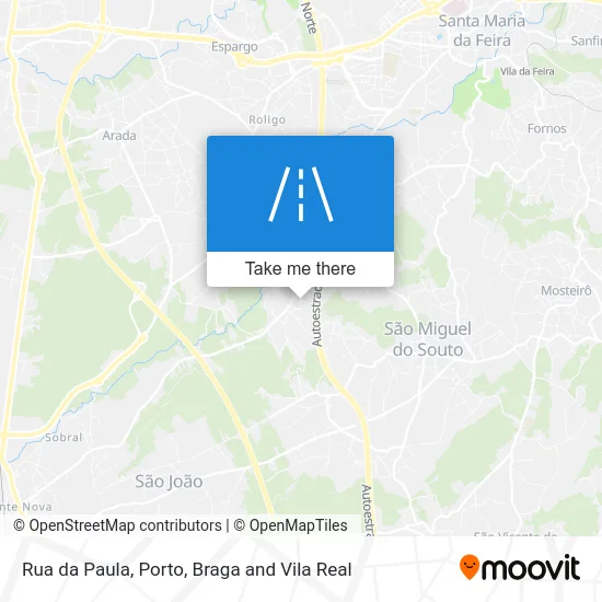 Rua da Paula map