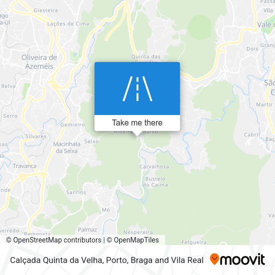 Calçada Quinta da Velha map