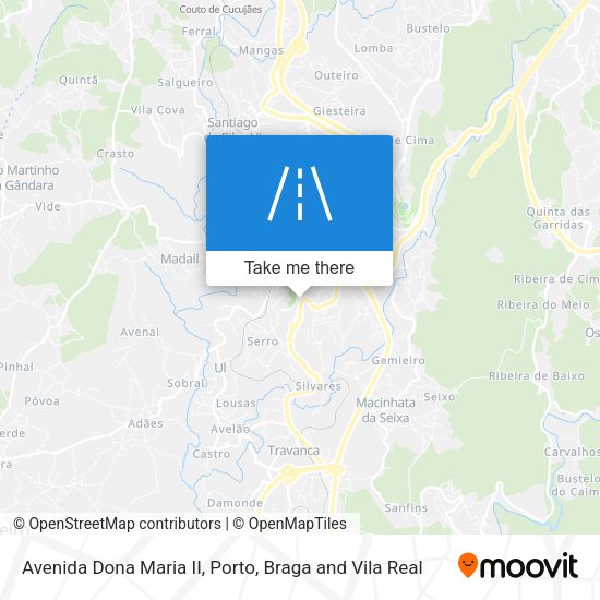 Avenida Dona Maria II mapa