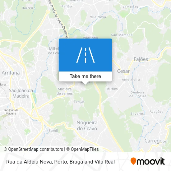 Rua da Aldeia Nova map