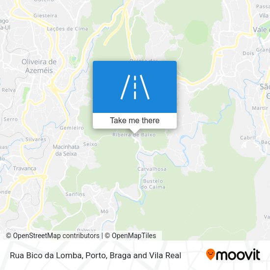 Rua Bico da Lomba mapa