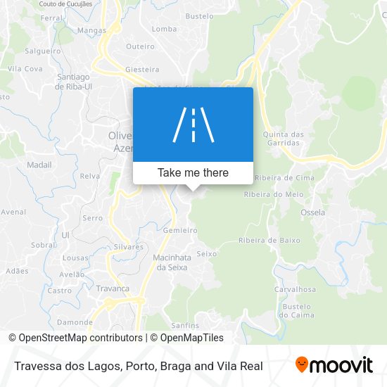 Travessa dos Lagos mapa