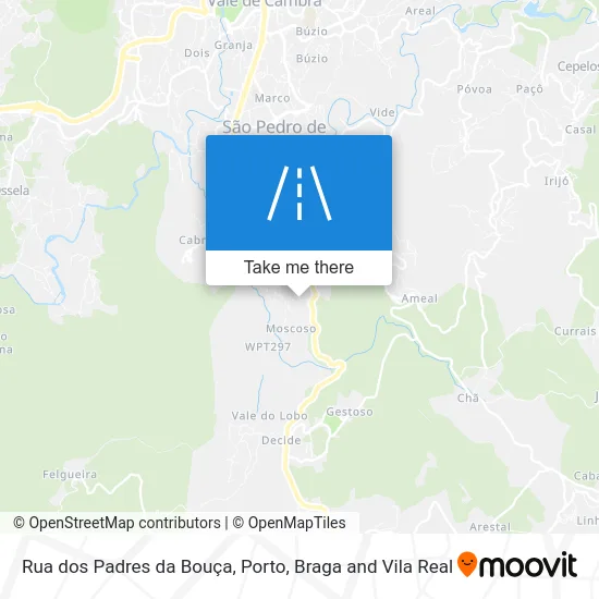 Rua dos Padres da Bouça map