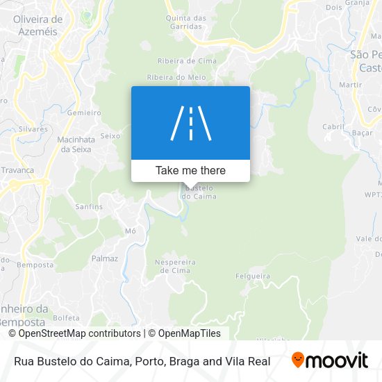 Rua Bustelo do Caima mapa