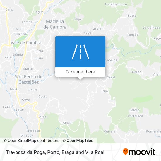 Travessa da Pega mapa