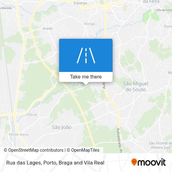 Rua das Lages mapa