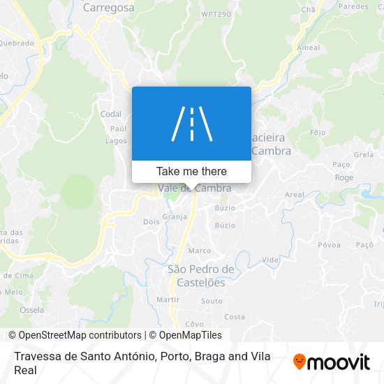 Travessa de Santo António map