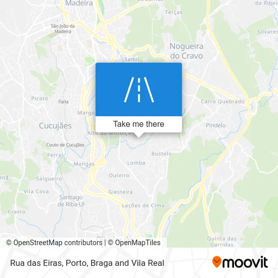 Rua das Eiras map