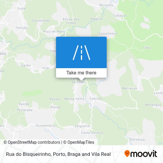 Rua do Bisqueirinho mapa