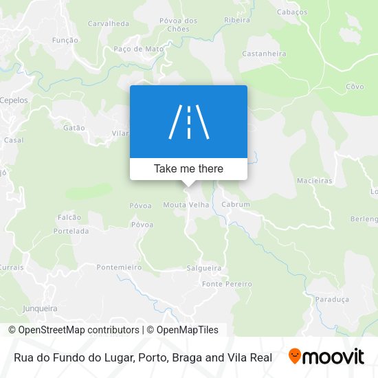 Rua do Fundo do Lugar mapa