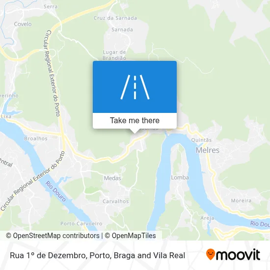 Rua 1º de Dezembro map