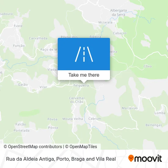 Rua da Aldeia Antiga map