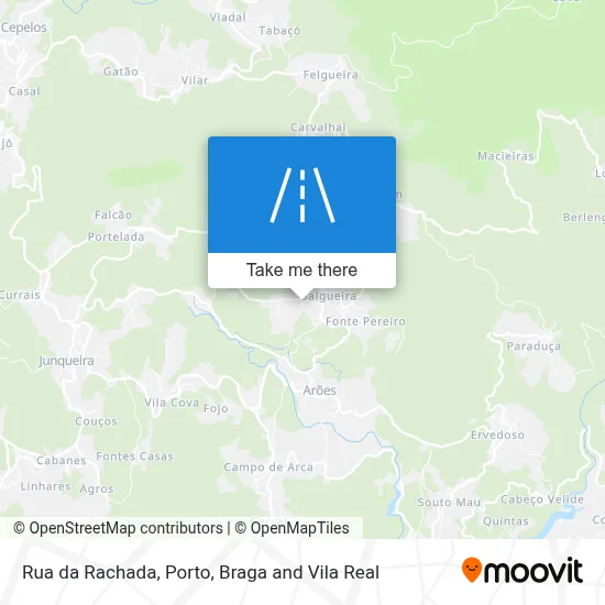 Rua da Rachada map