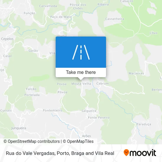 Rua do Vale Vergadas map