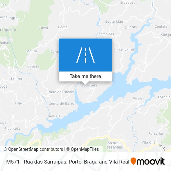 M571 - Rua das Sarraipas mapa