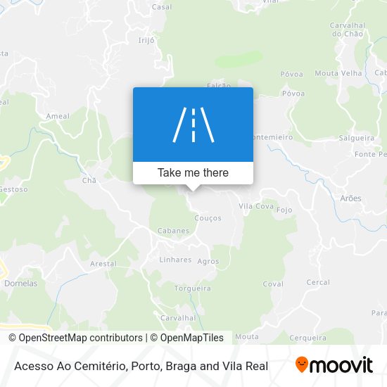 Acesso Ao Cemitério mapa
