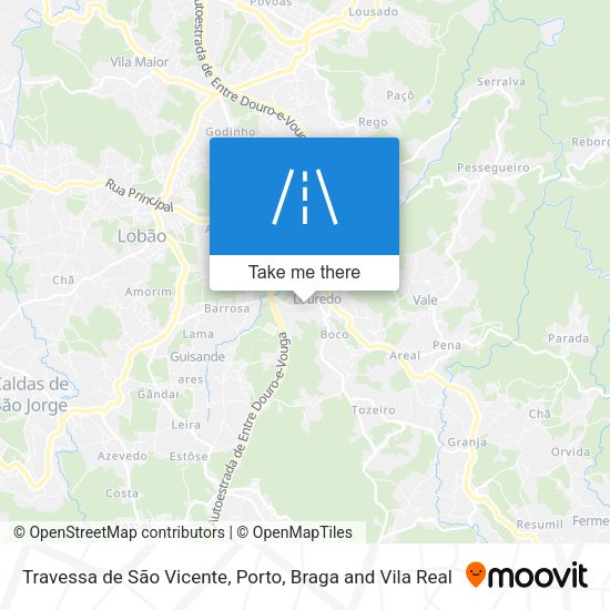 Travessa de São Vicente mapa