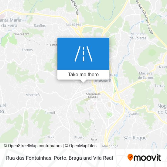 Rua das Fontaínhas map