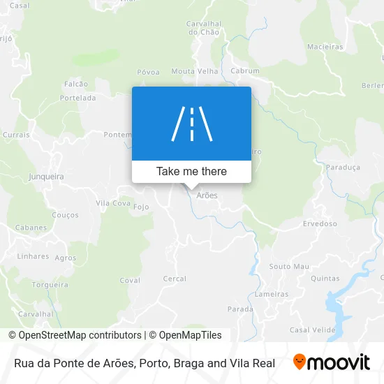 Rua da Ponte de Arões map