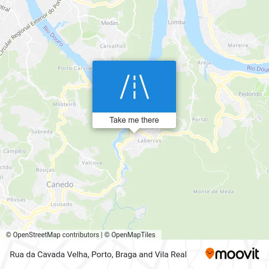Rua da Cavada Velha map