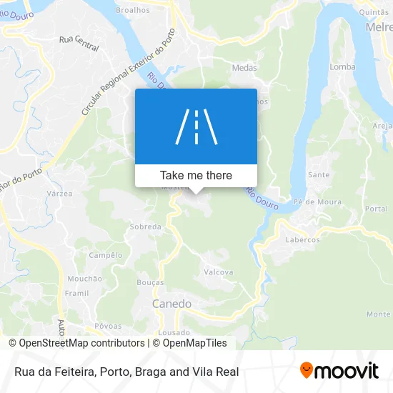 Rua da Feiteira map