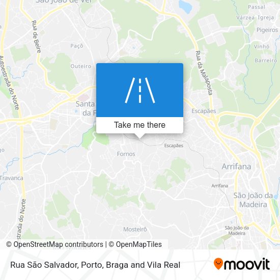 Rua São Salvador mapa