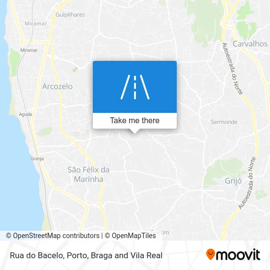 Rua do Bacelo map