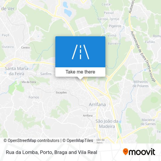 Rua da Lomba mapa