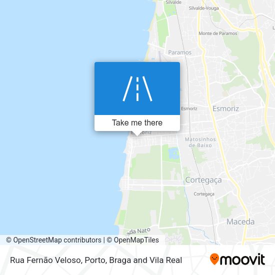Rua Fernão Veloso mapa