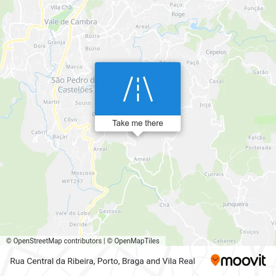 Rua Central da Ribeira map