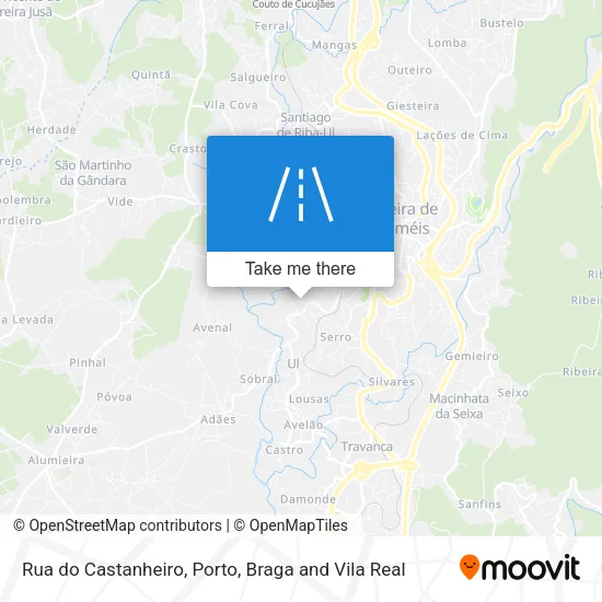 Rua do Castanheiro map