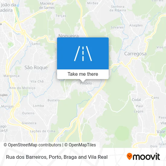 Rua dos Barreiros map