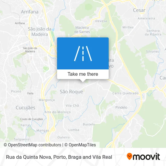Rua da Quinta Nova map