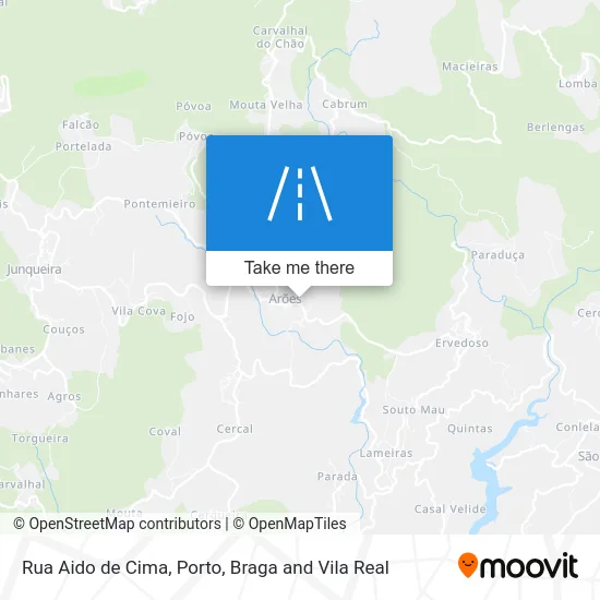 Rua Aido de Cima map