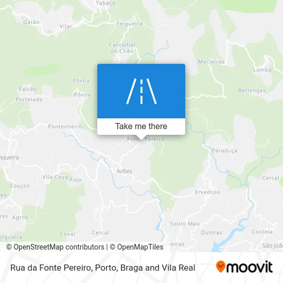 Rua da Fonte Pereiro map