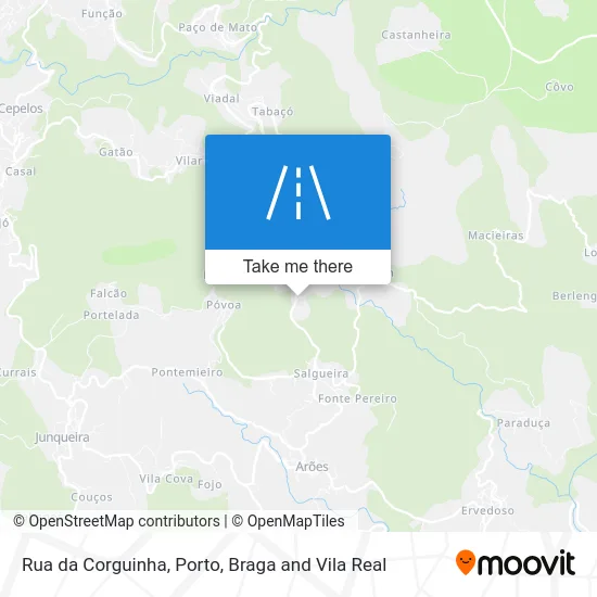 Rua da Corguinha map