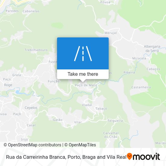 Rua da Carreirinha Branca map
