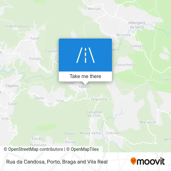 Rua da Candosa map