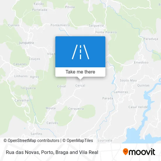 Rua das Novas map
