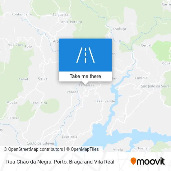 Rua Chão da Negra mapa