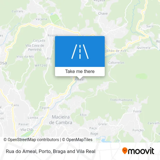 Rua do Ameal map