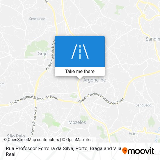 Rua Professor Ferreira da Silva mapa