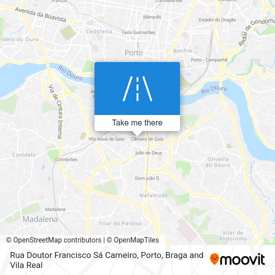 Rua Doutor Francisco Sá Carneiro map