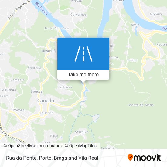 Rua da Ponte mapa