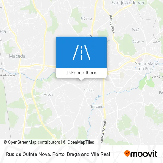 Rua da Quinta Nova map