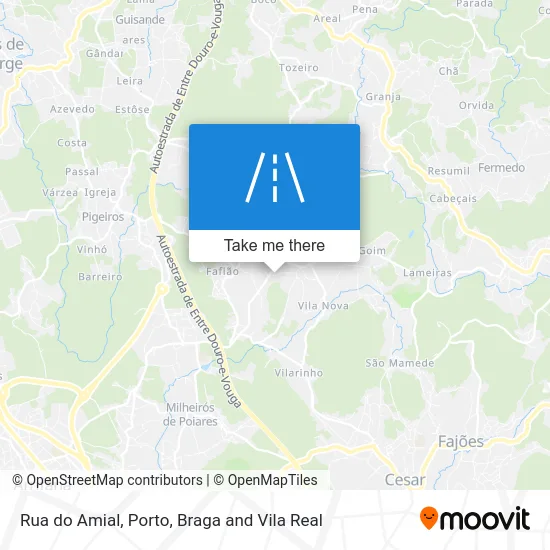 Rua do Amial map