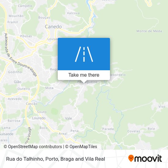 Rua do Talhinho mapa