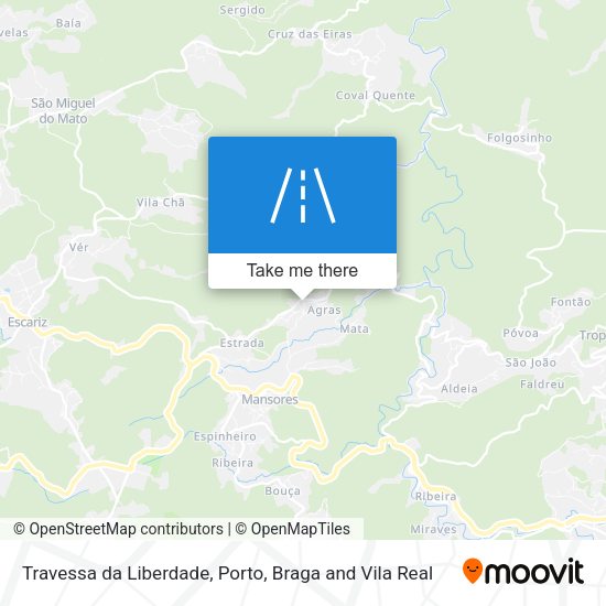 Travessa da Liberdade mapa
